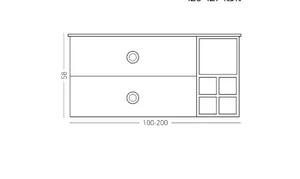ארון אמבטיה תלוי פרו