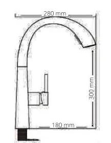 ברז מטבח ENTERPRISE לבן מט