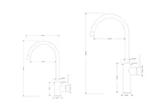 ברז גבוה זהב מט JULIET