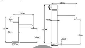 ברז אמבט MAN ניקל מט
