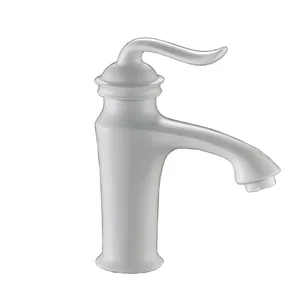 ברז אמבט ענתיק לבן מט קצר