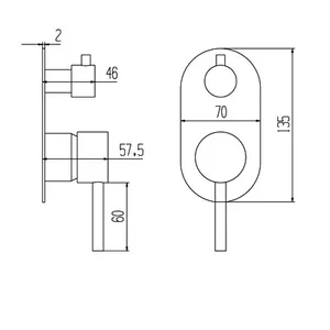 אינטרפוץ 4 דרך שחור מט דגם איטליה