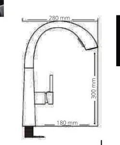 ברז מטבח ENTERPRISE ניקל