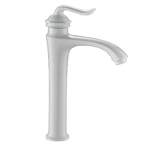 ברז אמבט ענתיק לבן מט ארוך