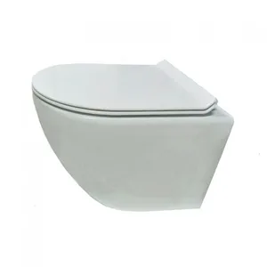 אסלה תלויה קצרה רימלס לבנה - הוריקן