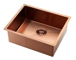 כיור מטבח נירוסטה וינו 45.7/38.1 רוז גולד