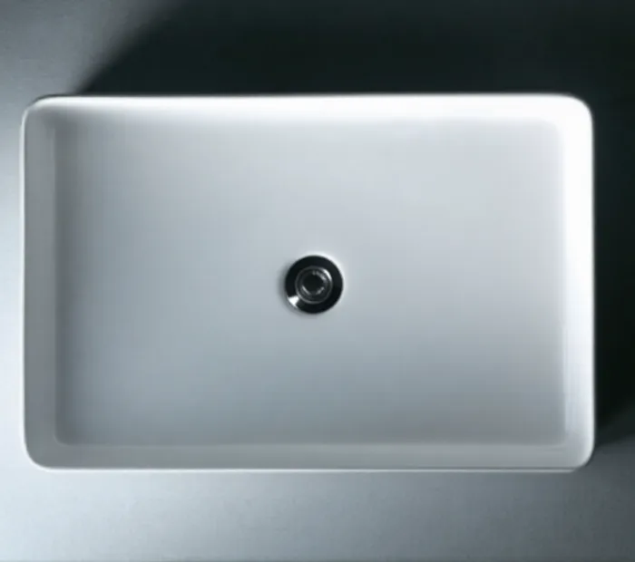 כיור מונח לבן מבריק דק 61/40.5