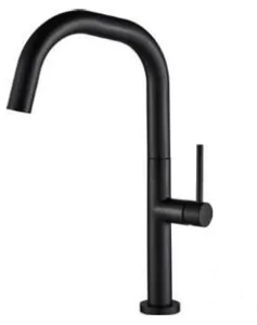 ברז נמוך טוויסט שחור מט