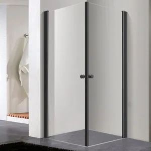 מקלחון טווין שחור TWIN BLACK 80/80