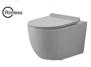 אסלה תלויה רימלס אפור מט דגם וושינגטון