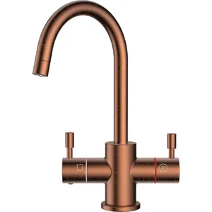 ברז מערכת מים חמים-קרים פורטו PORTO רוז גולד