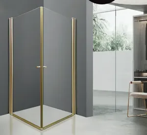 מקלחון פינתי טווין זהב מט 90/90